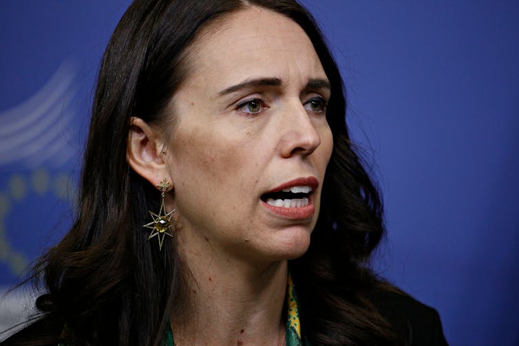 Head and shoulders photograph of former Prime Minister of New Zealand Jacinda Ardern