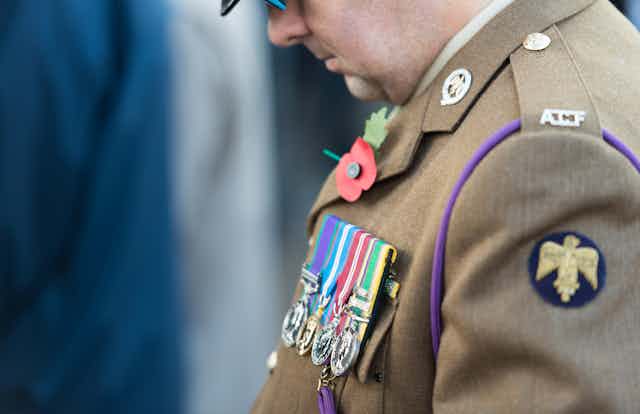 UK veteran in uniform
