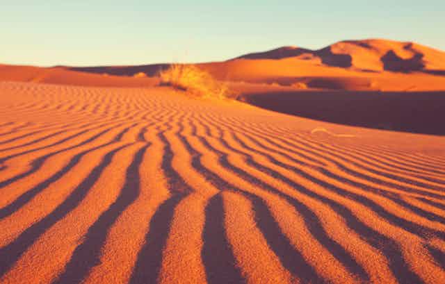 red sandy desert scene