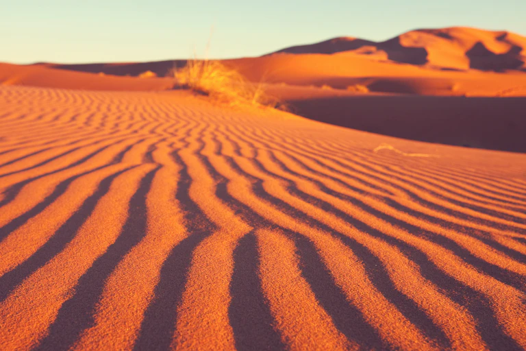red sandy desert scene
