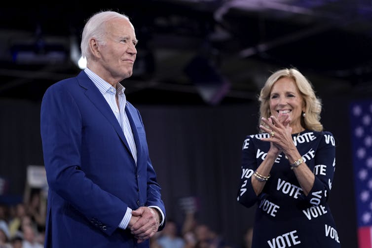 Joe Biden y su esposa, Jill.