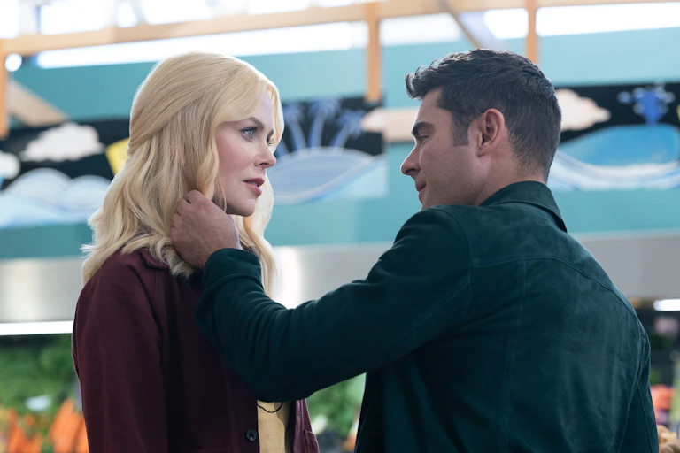 Nicole Kidman and Zac Efron in a still from a movie
