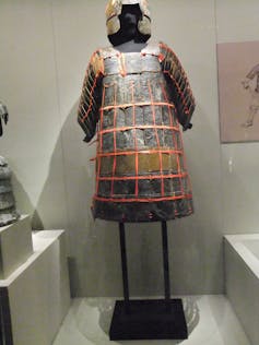An armor made of leather.