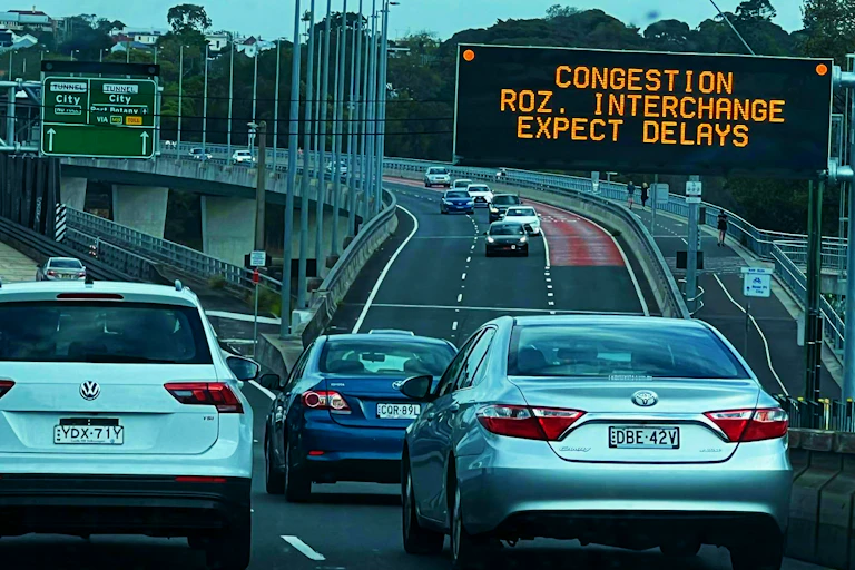 Photo of sign at Rozelle Interchange in Sydney