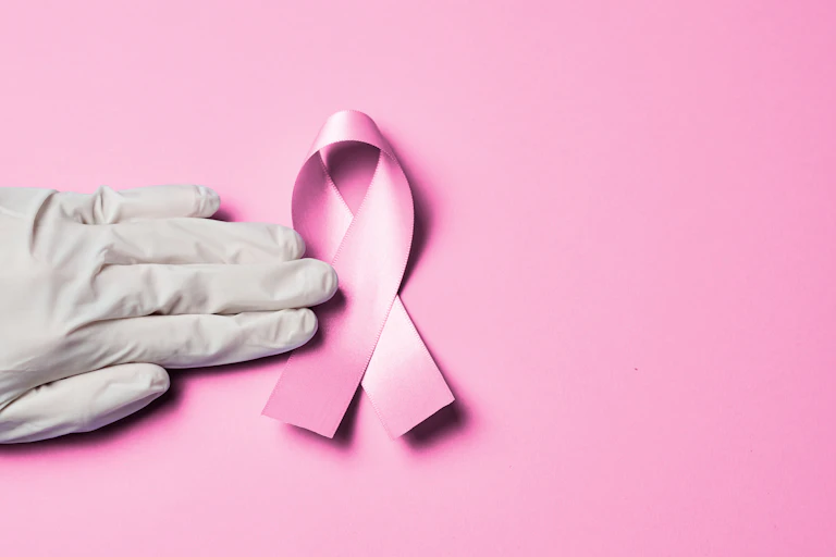 A pink ribbon