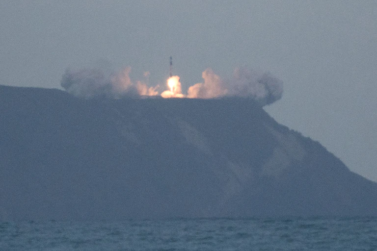 Rocket launching from Mahia Peninsula
