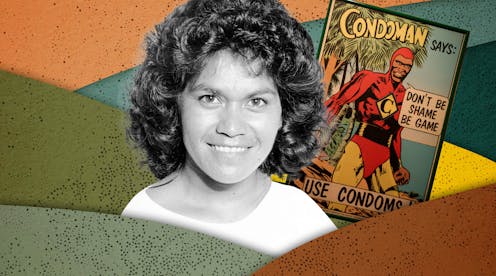 First Nations superhero ‘Condoman’ was a world leader in HIV prevention. Aunty Gracelyn Smallwood made it happen