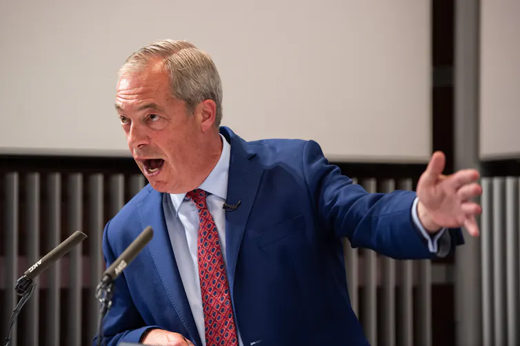 Nigel Farage speaking