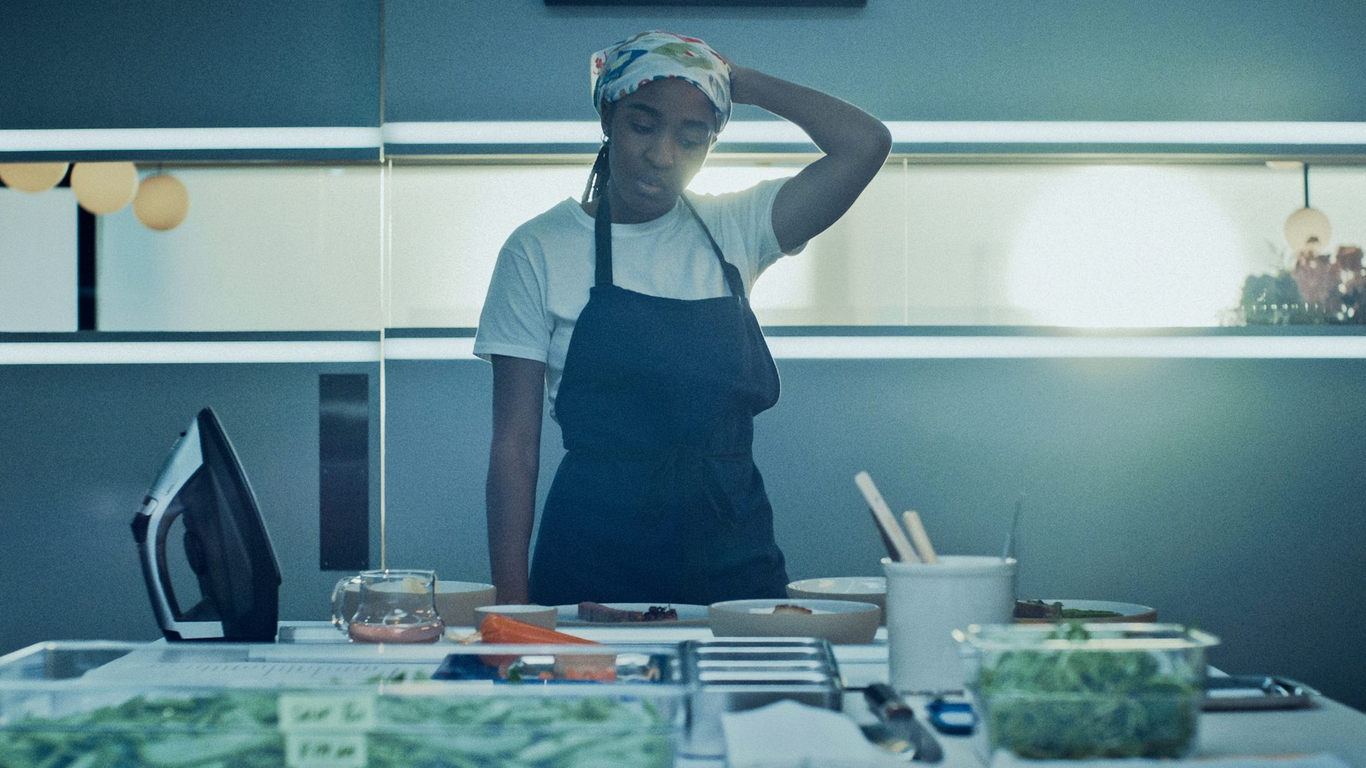 The Bear's Sydney Adamu in a Kitchen