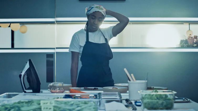 The Bear's Sydney Adamu in a Kitchen