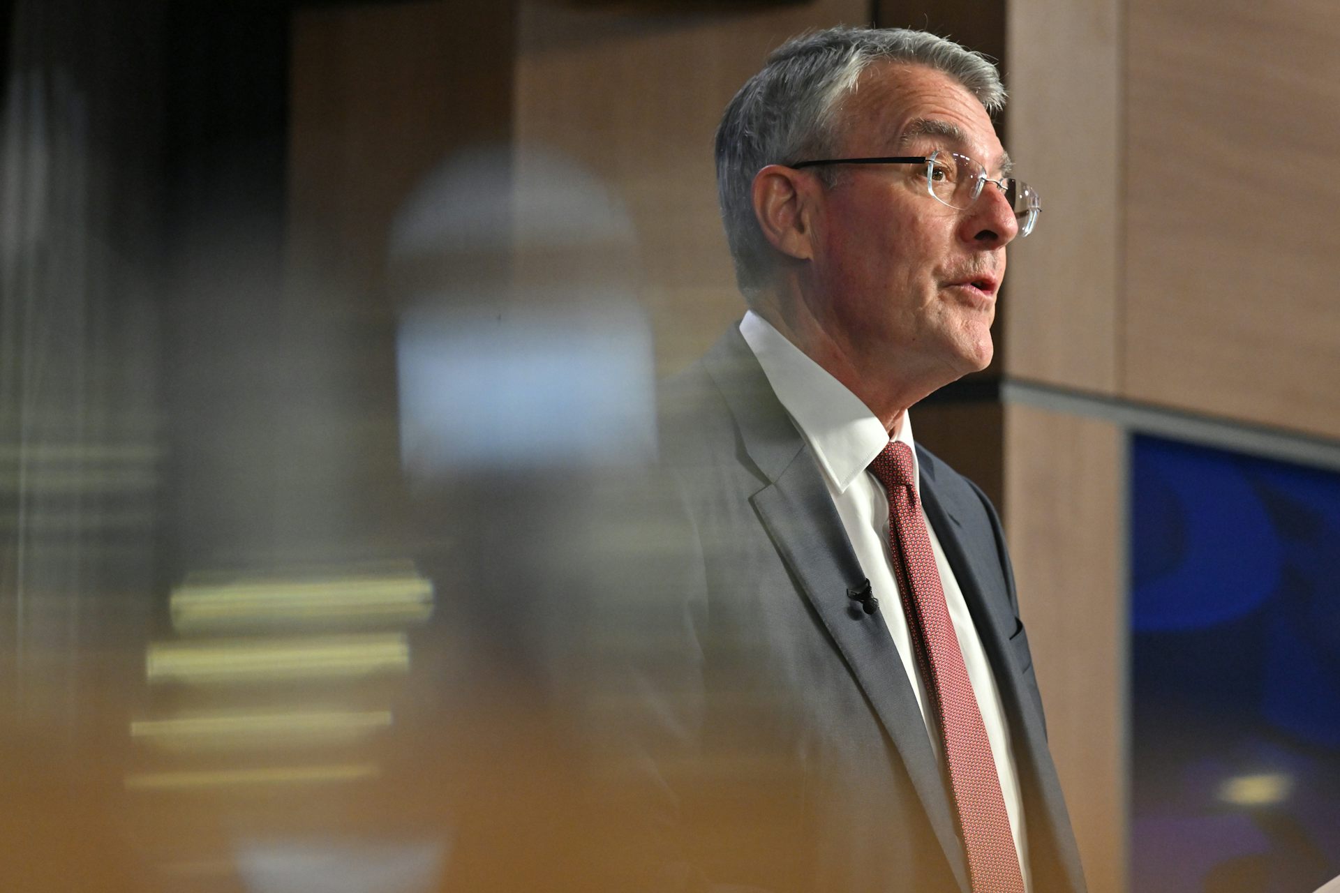 Attorney-General Mark Dreyfus speaking at the National Press Club in Canberra