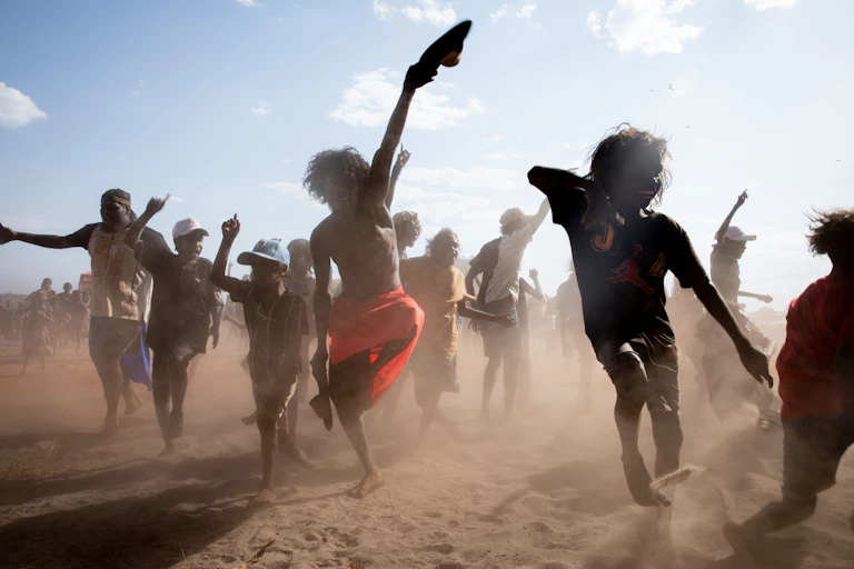 Aboriginal people dancing