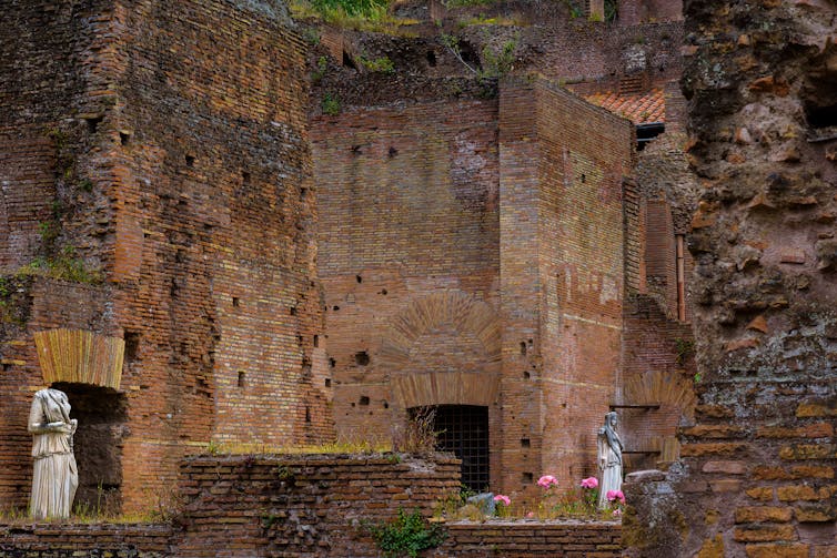 House of the Vestals (Latin: Atrium Vestae; Italian: Casa delle Vestali) in Roman forumes, Rome, Italy
