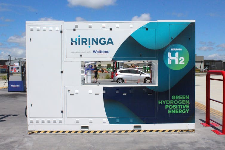 Hiringa Energy’s new $7 million hydrogen refuelling station in Palmerston North.
