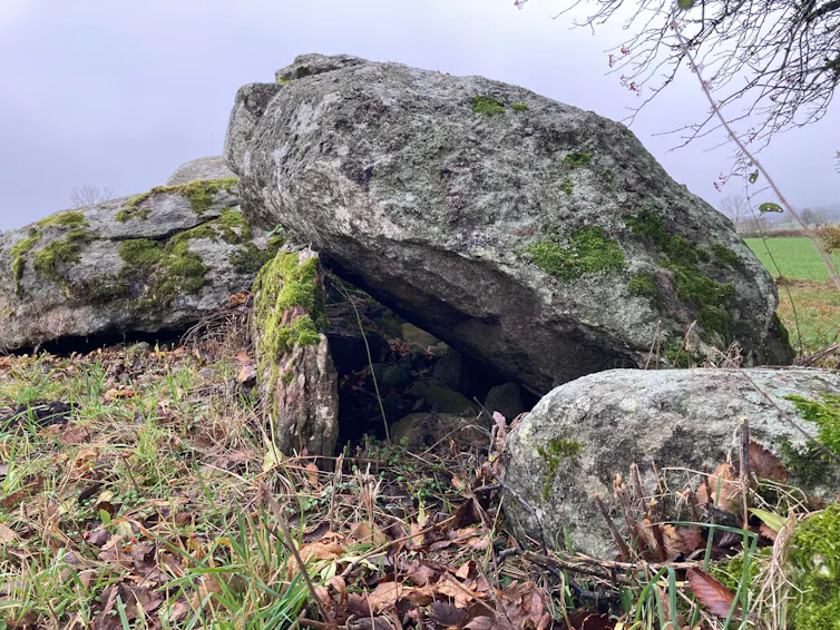 Neolithic passage grave at Karleby in Falbygden, Sweden.
