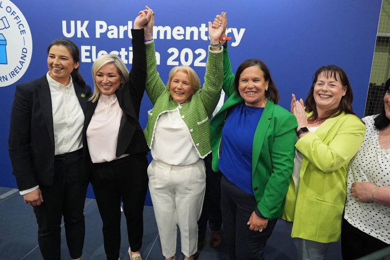 A group of women celebrating.