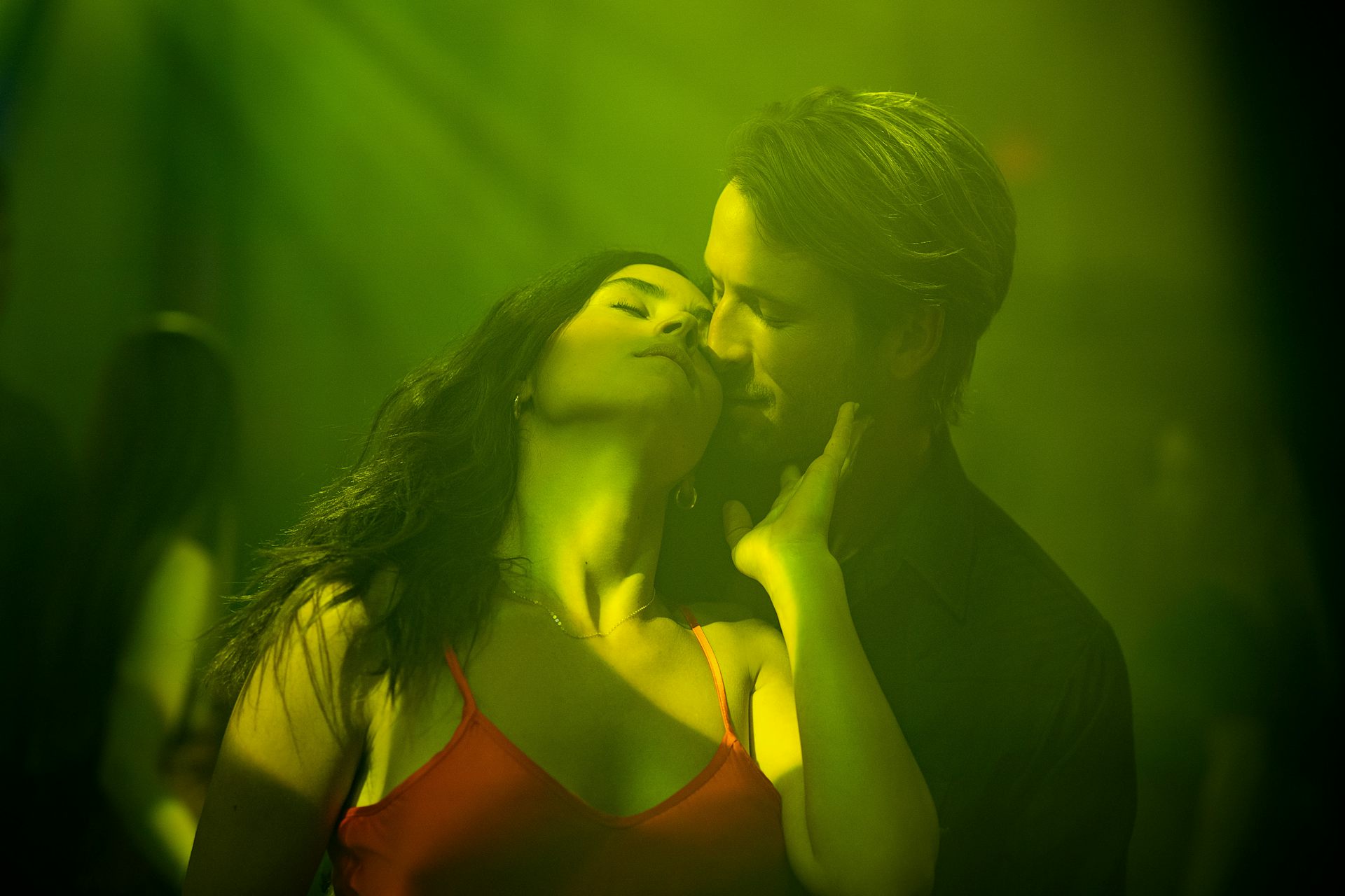 A man and woman dancing