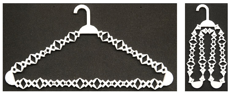 a coathanger in different arrangements