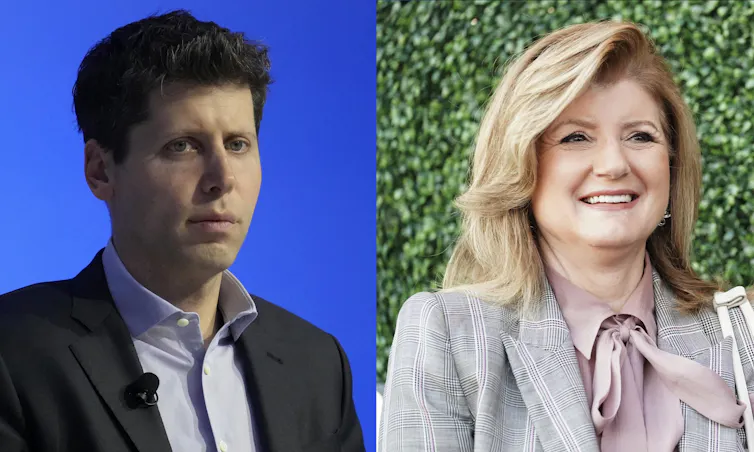 Photo of Sam Altman and Arianna Huffington