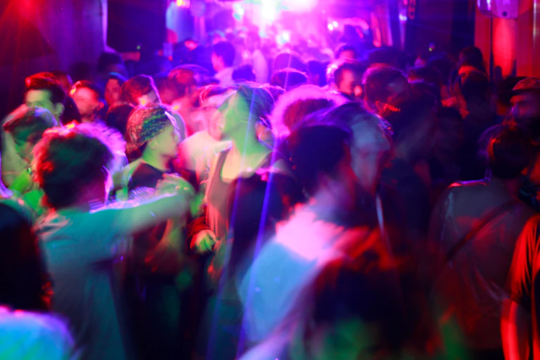 People dancing inside a club