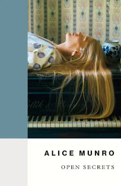 A girl lying down seen horizontally.