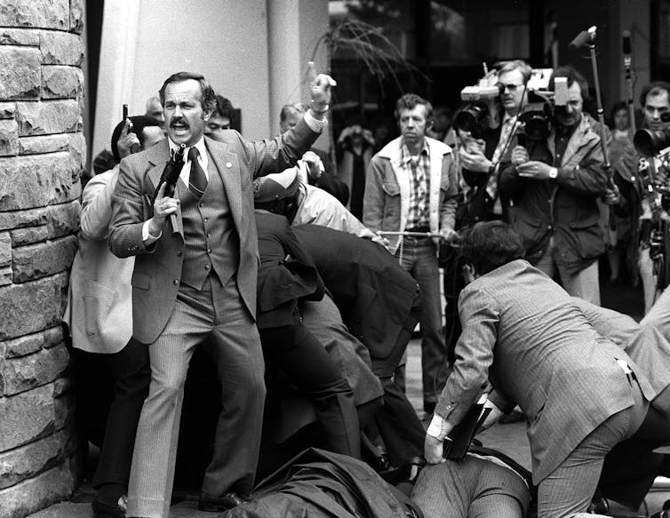 Attempted assassination of Ronald Reagan in 1981.