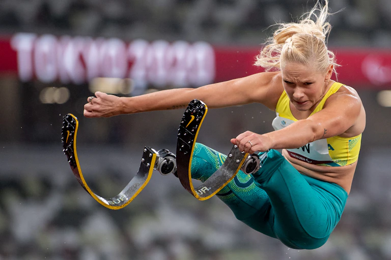 Vanessa Low of Australia competes in the women’s long jump at the 2021 Tokyo Olympics