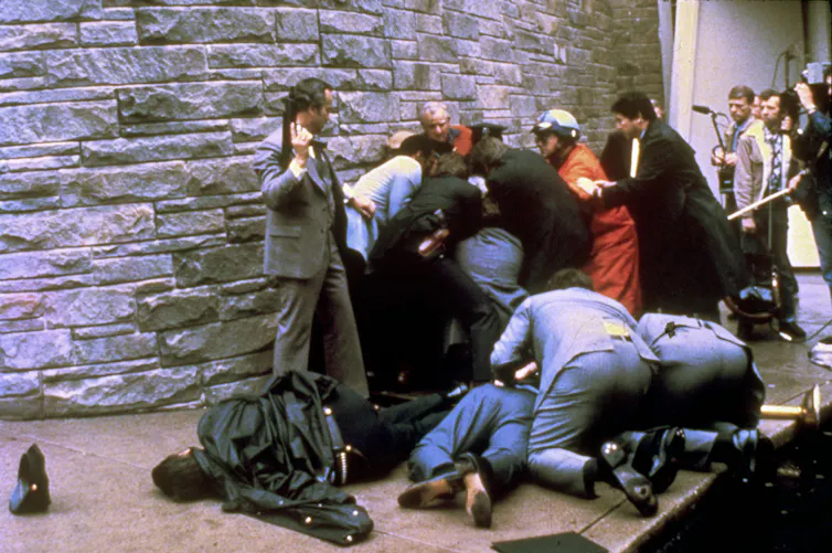The chaos moments after President Reagan was shot.