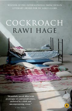 Book cover of a room with a bed.