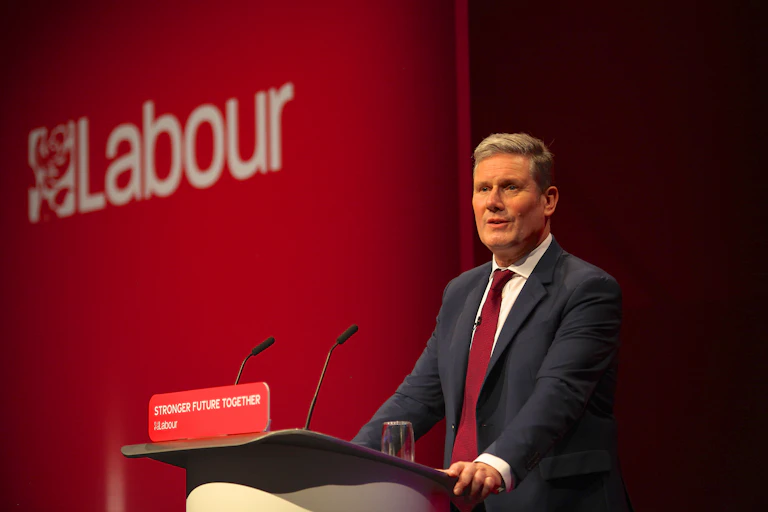 Keir Starmer making a speech