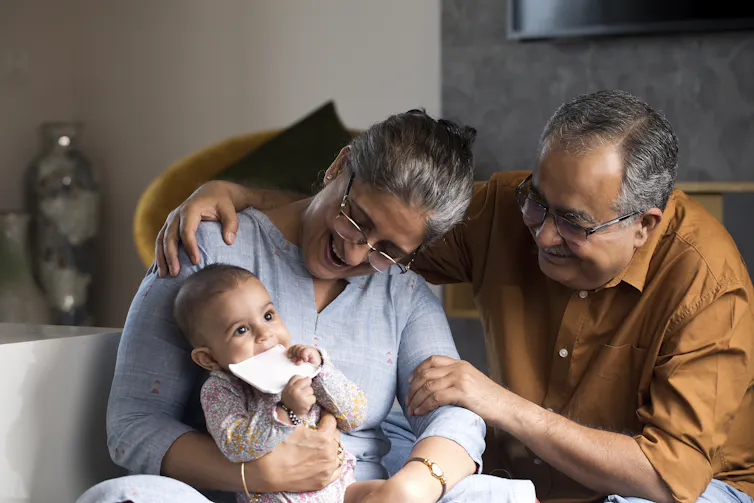 Grandparents with small child