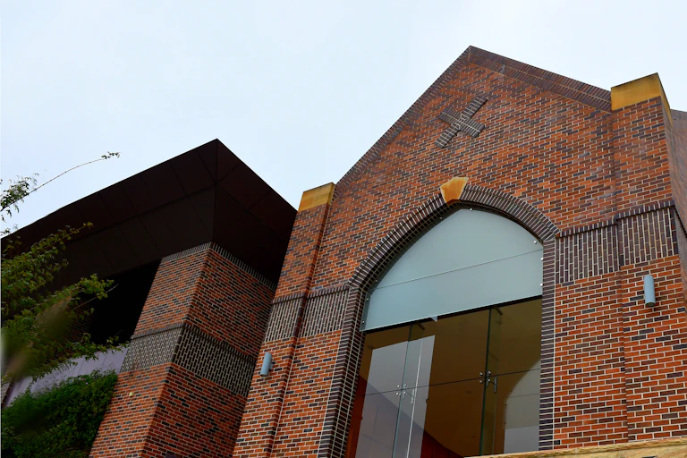 Exterior of private school building