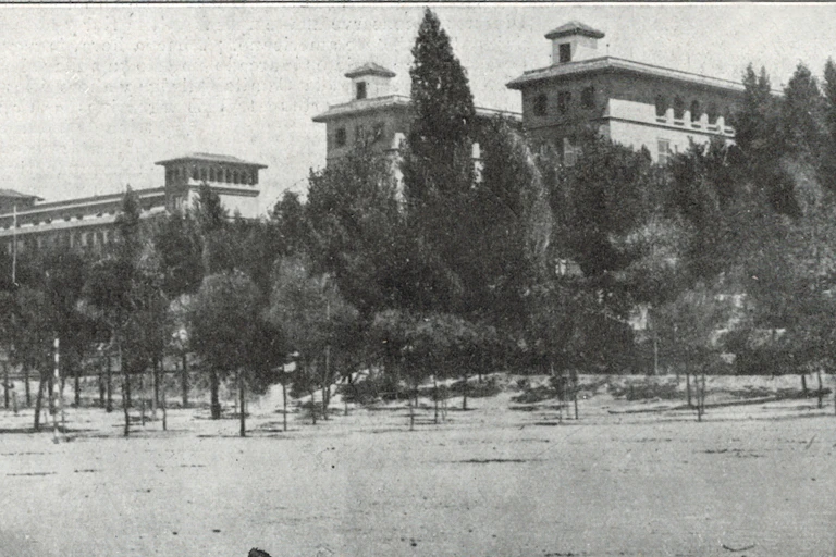 Fotografía de la Residencia de Estudiantes de Madrid en diciembre de 1922.
