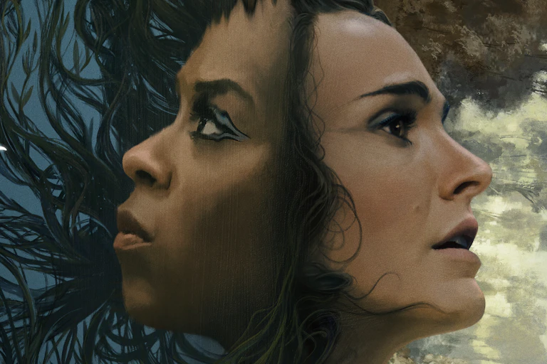Illustration of two women.