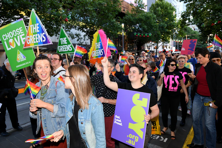 Marriage equality victory march