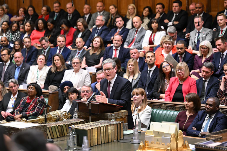 Labour MPs in parliament.