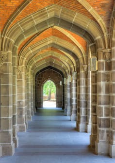 Arches in university building