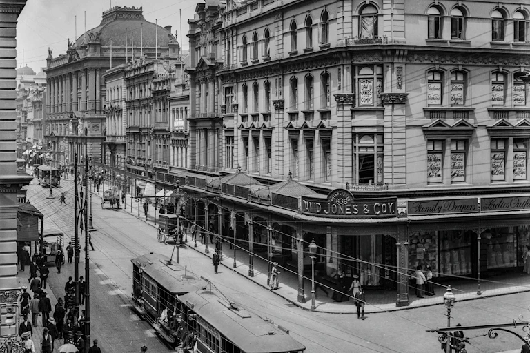 Black and white photograph