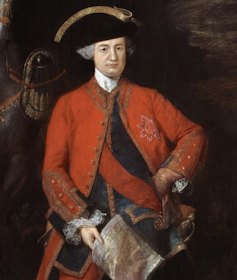 Portrait of Robert Clive from 1764