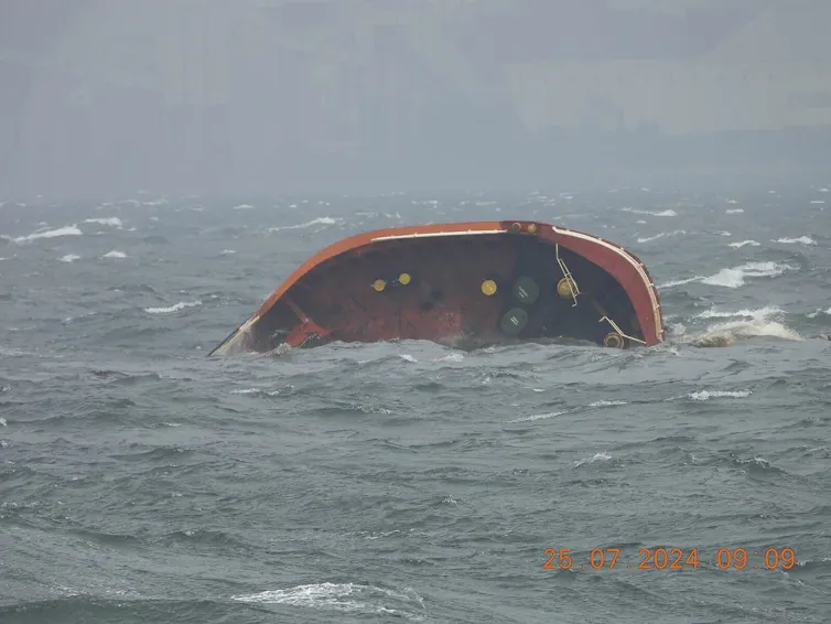 sunken oil tanker