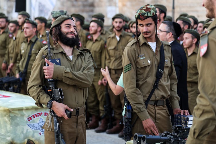 חיילים ישראלים מגדוד נצח יהודה.