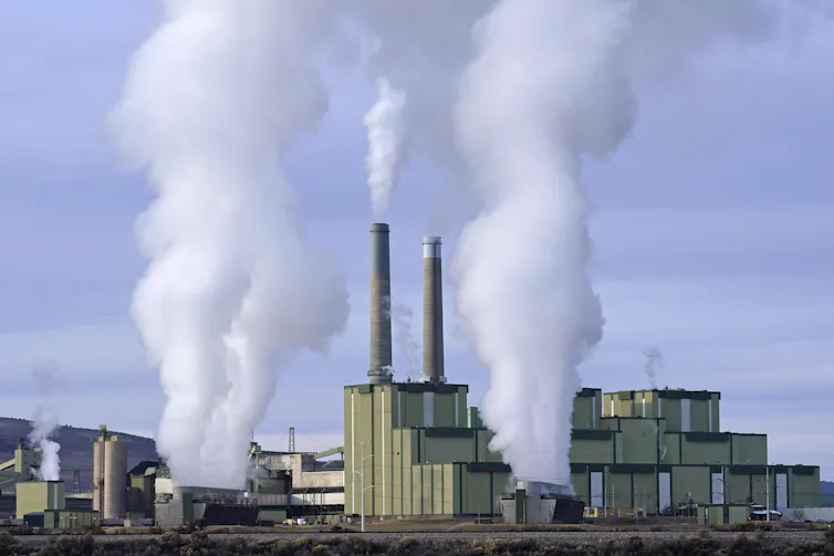 steam from coal plant