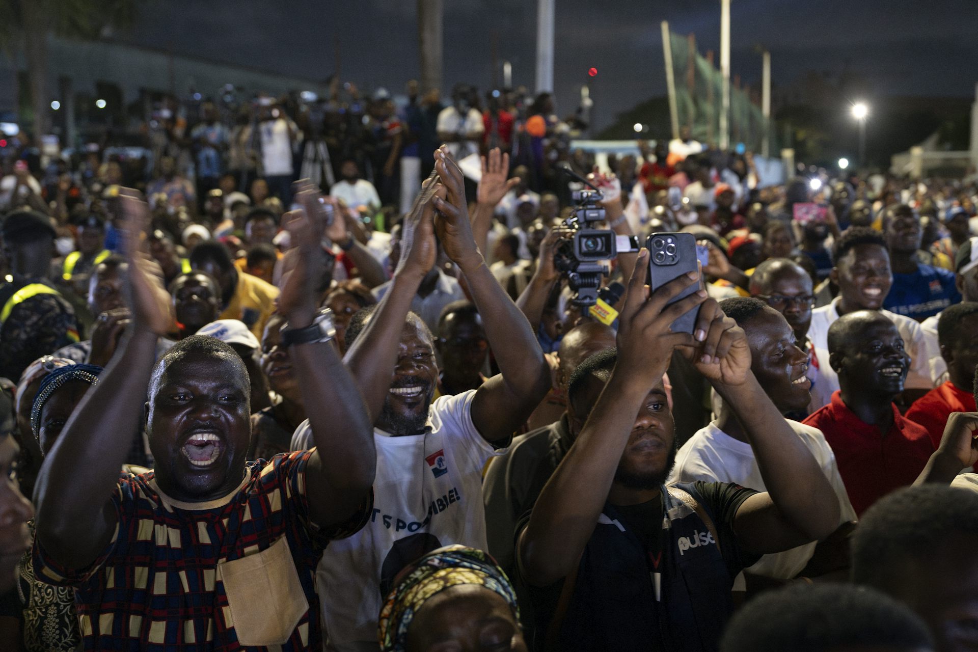 A large crowd of people