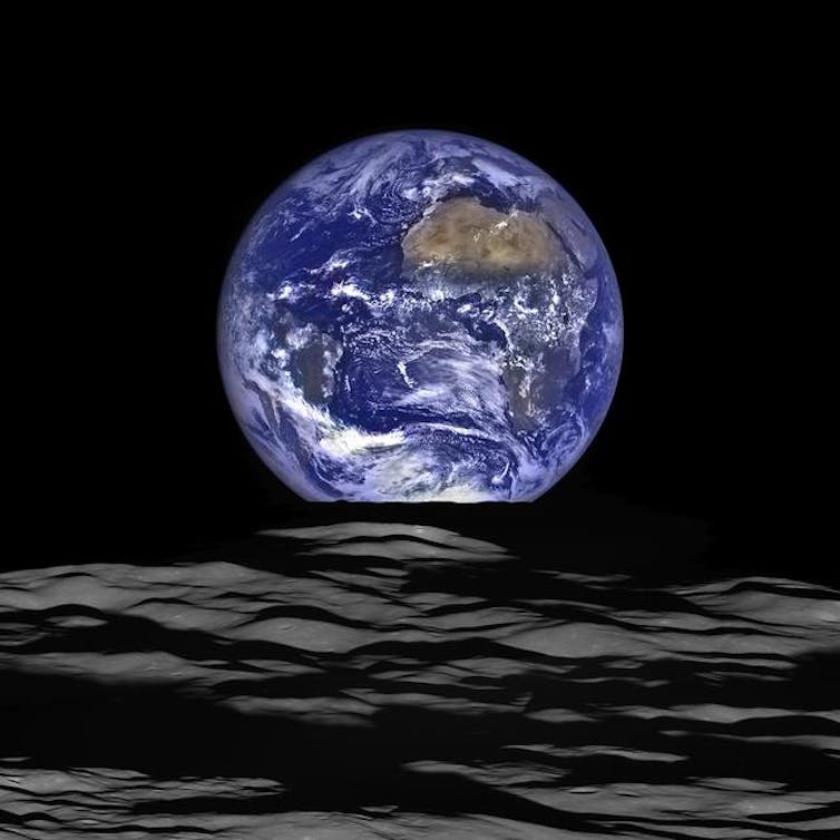 O Lunar Reconnaissance Orbiter (LRO) da NASA capturou recentemente uma visão única da Terra do ponto de vista da espaçonave em órbita ao redor da Lua.