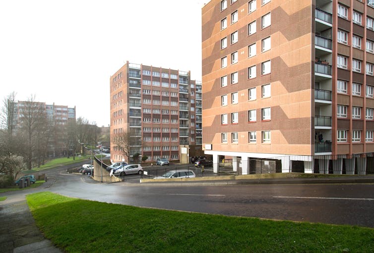 Tower blocks on the Whitehawk estate, Brighton