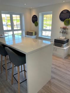 inside shot of new fitted kitchen