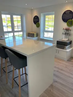 inside shot of new fitted kitchen