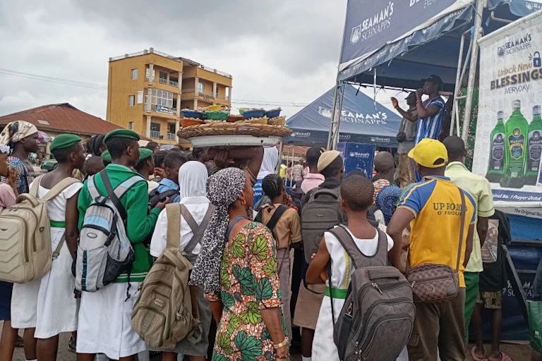 Crowd on street