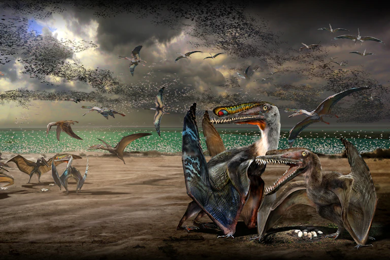 Hamipterus pterosaurs.