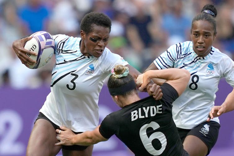 Fiji vs New Zealand rugby at Paris Olympics